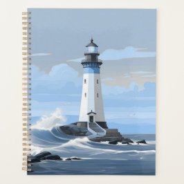 Agenda Farol colorido no oceano