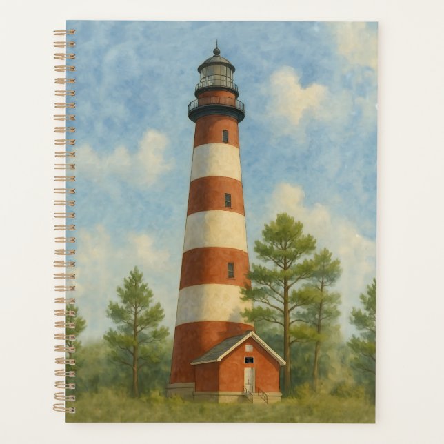 Agenda Farol de Assateague em Aquarela (Frente)