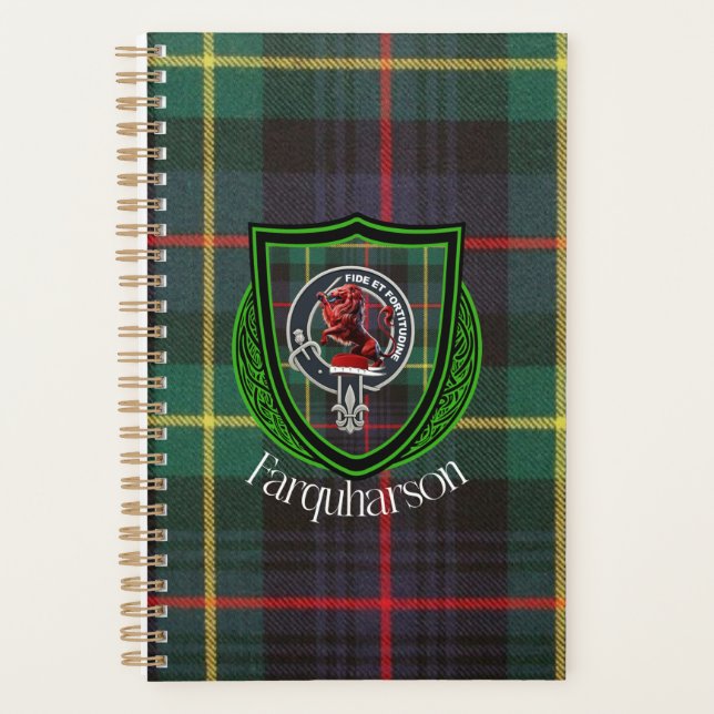 Agenda Farquharson Scottish Clan Tartan & Crest (Frente)