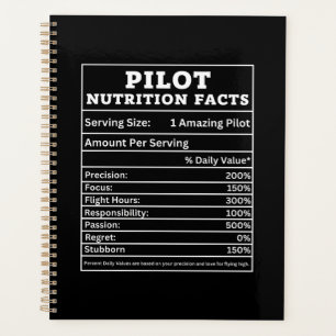 Agenda Fatos Nutricionais do Piloto – Design Engraçado de