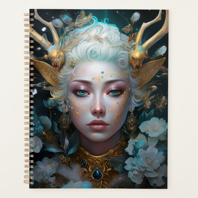 Agenda Faun Elf Woman Fantasy Art (Frente)