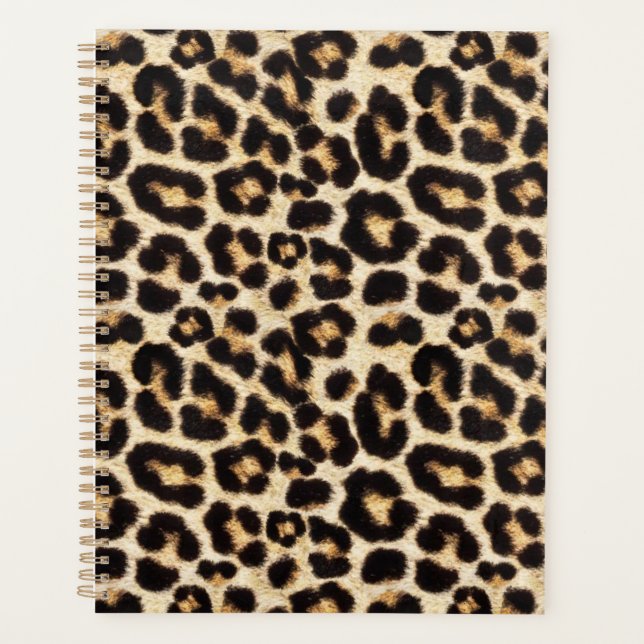 Agenda Faux Leopardo | Formas falsas de arte de cherie (Frente)