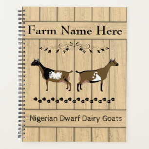 Agenda Fazenda de Leite de Goa Personalizada da Nigéria
