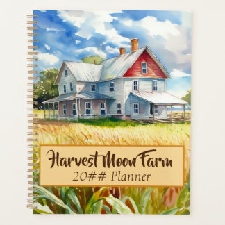 Agenda Fazenda Personalizada de Aquarela