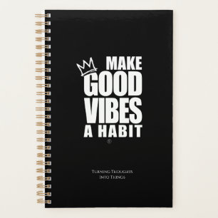 Agenda FAZER BONS VÍBULOS UM HÁBITO   Planner espiral