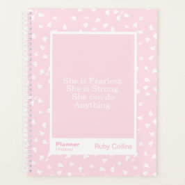 Agenda Fearless Blush Minimal Floral Quote