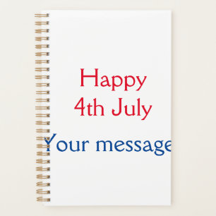 Agenda Feliz dia 4 de julho da independência adicione o n
