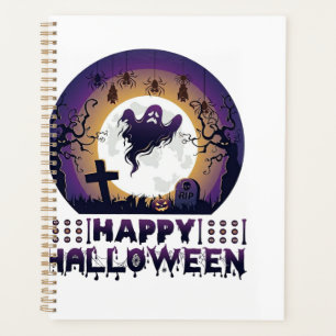 Agenda Feliz Dia das Bruxas Morcegos Aranhas Fantasmas_1