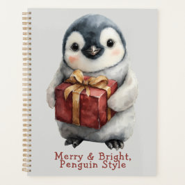 Agenda Feliz e Pinguim Brilhante Natal