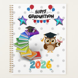 Agenda Feliz Graduação 2026 - Coruja Fofa & Livros