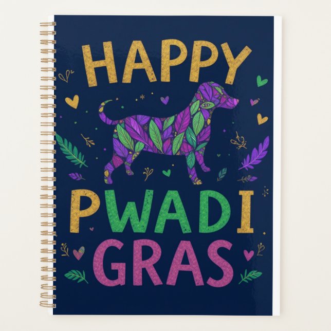 Agenda Feliz Mardi gras das patas (Frente)