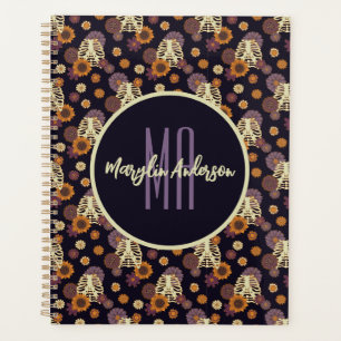 AGENDA FELIZ MONOGRAMA PERSONALIZÁVEL SPOOKY