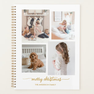Agenda Feliz Natal Colagem de Fotografias Moderna e Bra
