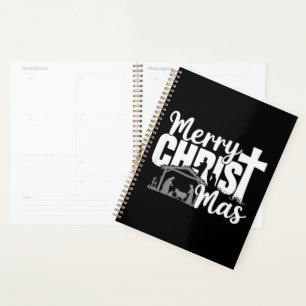 Agenda Feliz Natal Cristão Jesus Família