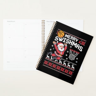 Agenda Feliz Natal de Basquete Swishmas Natal Feio
