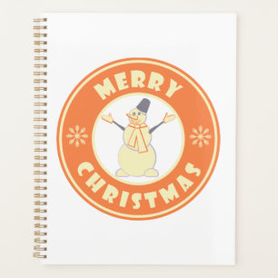 Agenda Feliz Natal Feliz Snowman famoso estilo de café