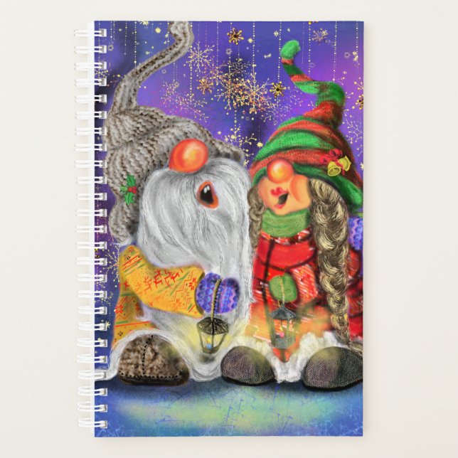 Agenda Feliz Natal Gnomo Planner (Frente)