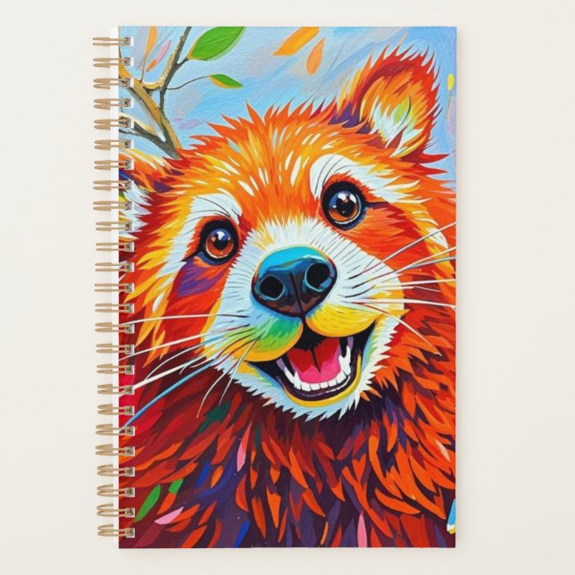 Agenda Feliz Urso Expresso Arte abstrato (Frente)