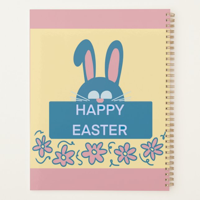 Agenda Felz pascoa Divertido Bunny (Verso)