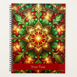 Agenda Feriado Verde Vermelho Decorativo