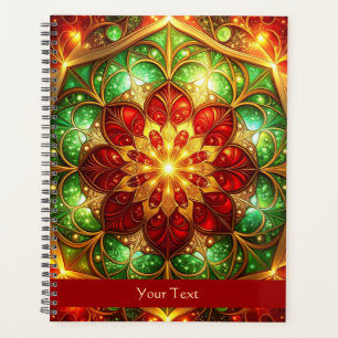 Agenda Feriado Verde Vermelho Decorativo