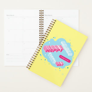 Agenda Feriados felizes, Amarelo e Azul