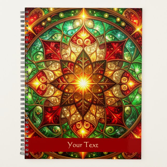 Agenda Férias Vermelho Verde Decorativas (Frente)
