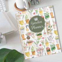 Ferramentas de Jardinagem Floral Aquarela Jardim
