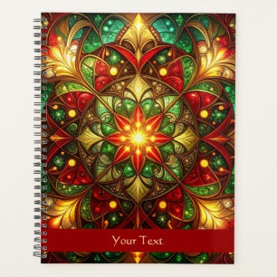 Agenda Festas Vermelho Verde Decorativas