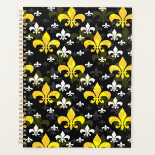 Agenda Feur de Lis branco amarelo