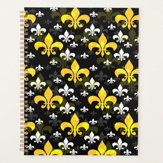 Agenda Feur de Lis branco amarelo (Frente)