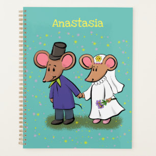 Agenda Figura de desenho animado do casal do mouse