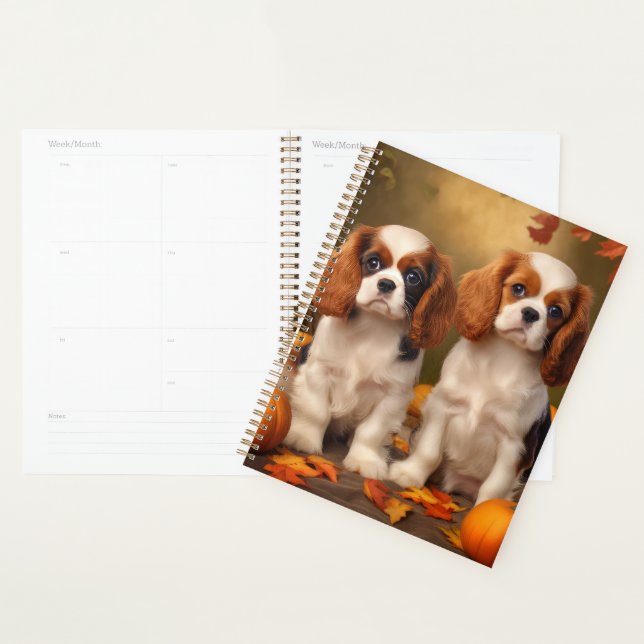 Agenda Filhote de Cavalier King Charles Spaniel Abóbora d (Exibição)