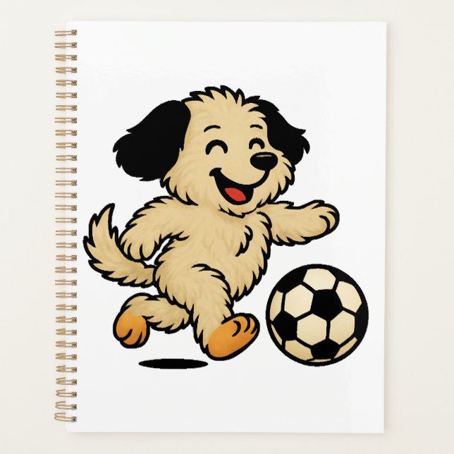 Agenda Filhote jogando futebol (Frente)