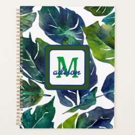 Agenda Filodendron, filosofado, verde e azul