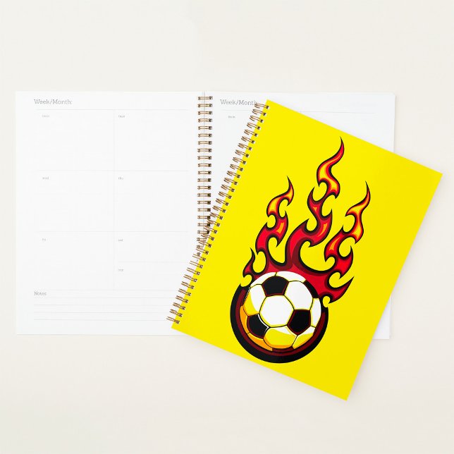 Agenda Flaming Soccer Ball Hot Fire Sports (Criador carregado)