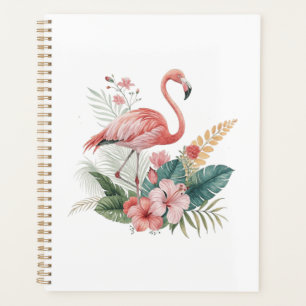 Agenda Flamingo Com Flores