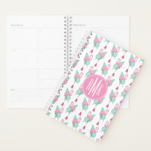 Agenda Flamingo & Watermelon Pastel Pattern