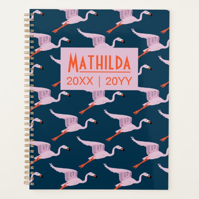 Agenda Flamingos Batendo As Asas (Frente)