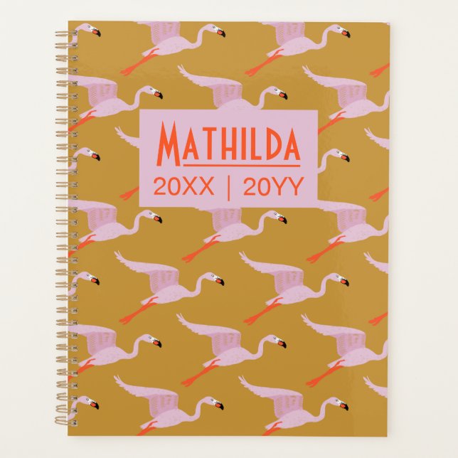 Agenda Flamingos Batendo As Asas (Frente)