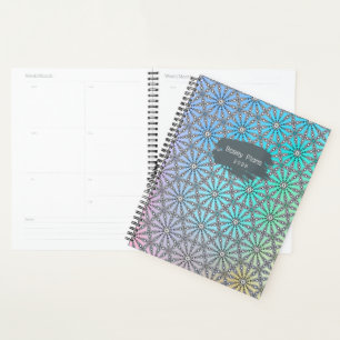 Agenda Flocos de Neve Multicoloridos