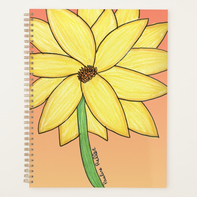 Agenda Flor Amarela (Frente)