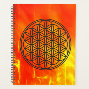Agenda FLOR DA VIDA - Contorno do símbolo da Geometria Sa