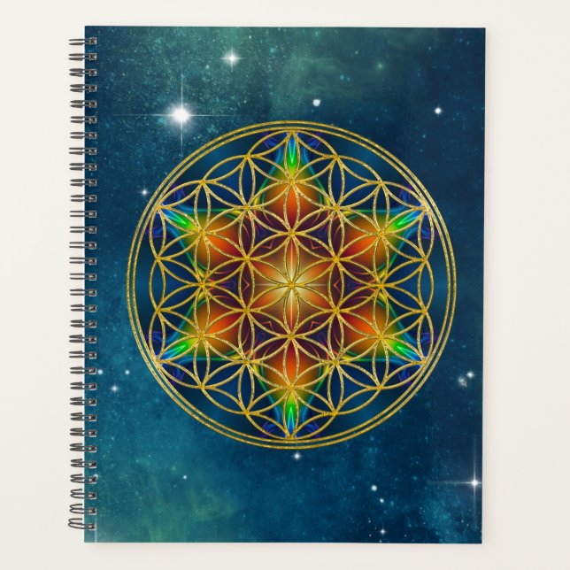 Agenda FLOR DA VIDA - Flor de Fractal 1 (Frente)
