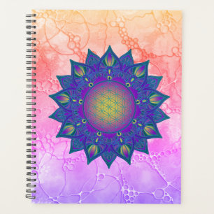Agenda Flor da Vida - Mandala Indiana 3
