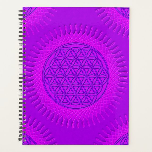 Agenda Flor Da Vida - sol - padrão contínuo 3 (Frente)