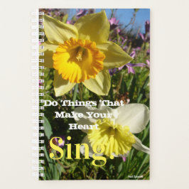 Agenda Flor Daffodil Primavera de aspas Inspiradoras