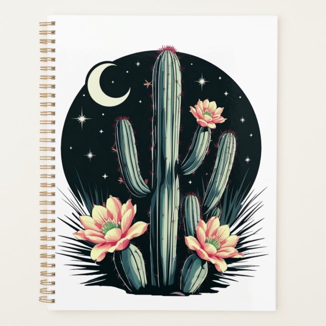 Agenda Flor de Cacto Noturno (Frente)