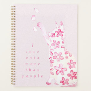 Agenda flor de gato e cereja