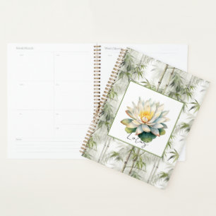 Agenda Flor de Lótus Bambu  